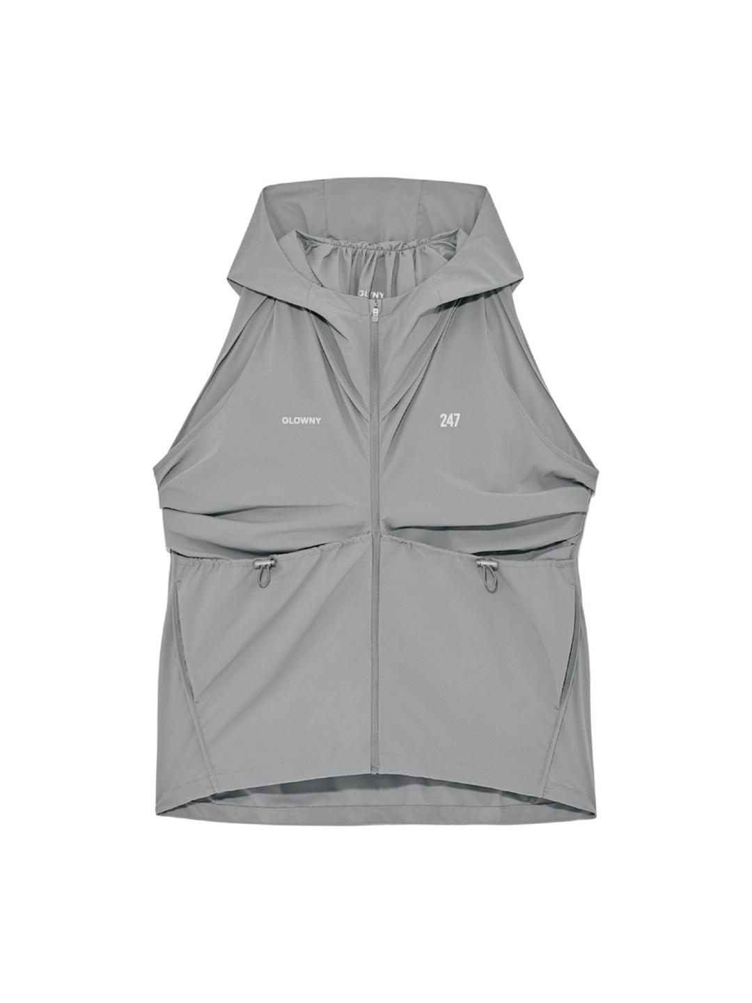 BREEZE RUN TRACK VEST (GRAY)