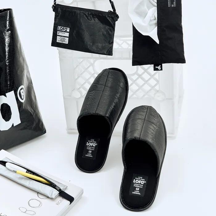 [LOFA ORIGINAL] 블랙 오픈토 홈슈즈 슬리퍼 (2 sizes)