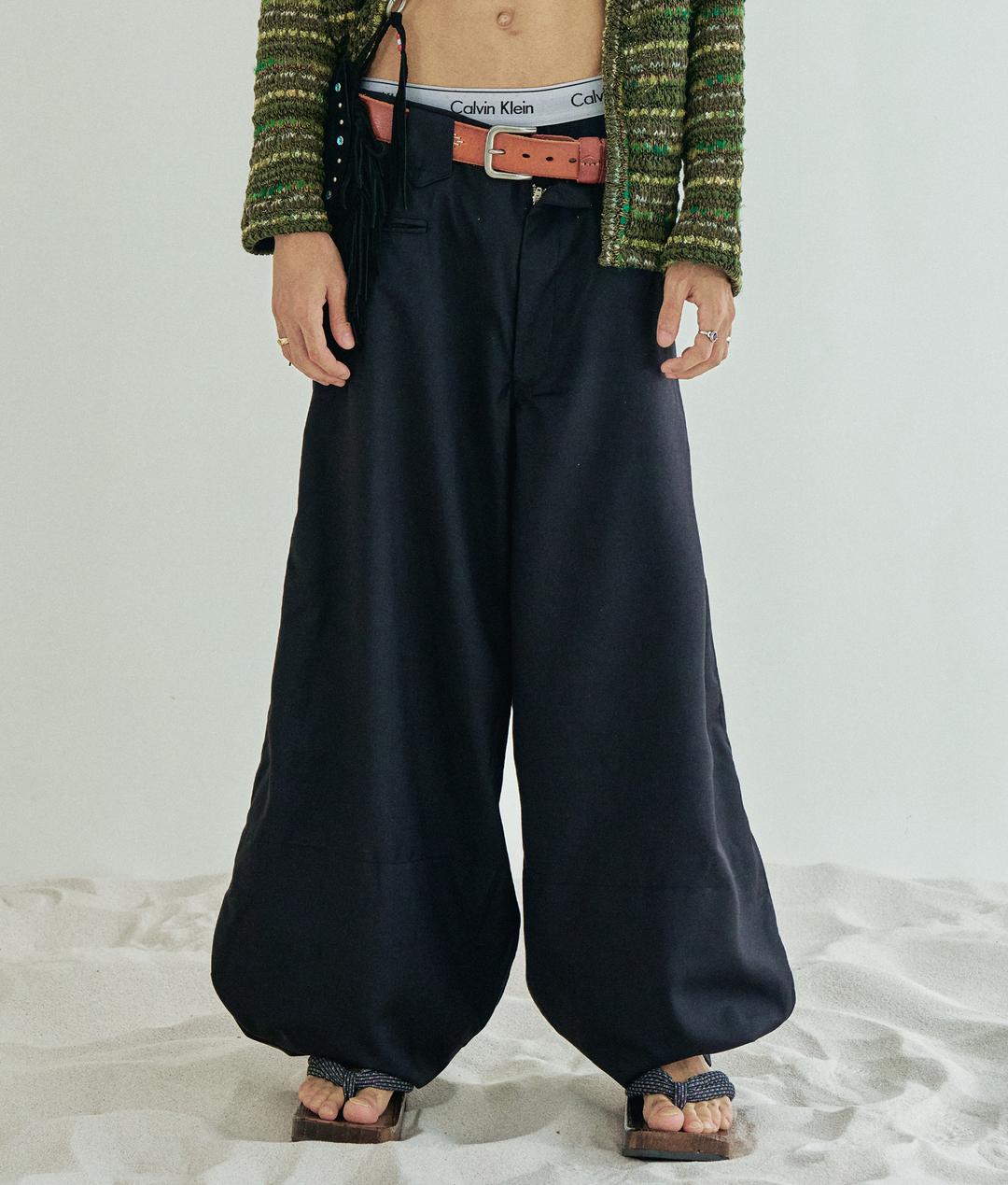 ESEELMI WIDE TOBI PANTS+DURAG SET