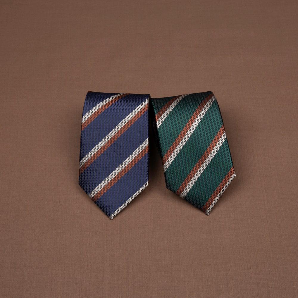 에스티브라운 더블 레지멘탈 넥타이