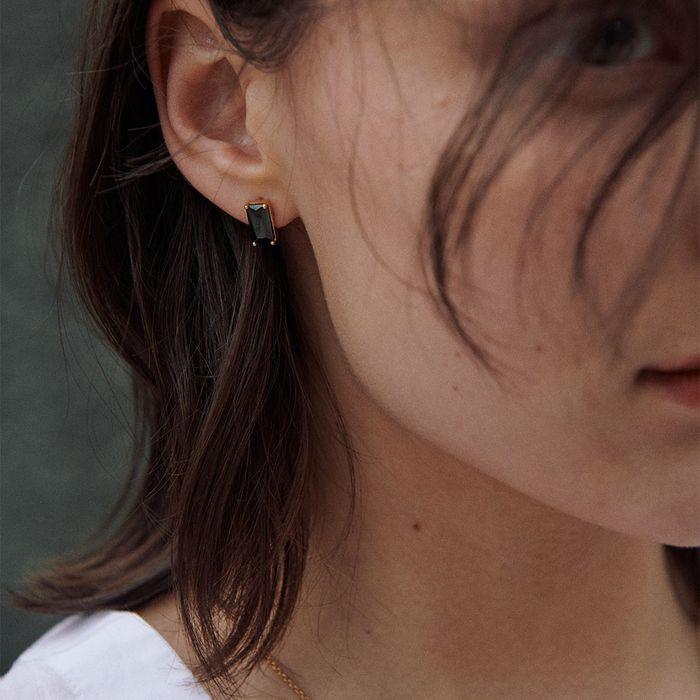 [925 silver] Deux.silver.189 / quad earring