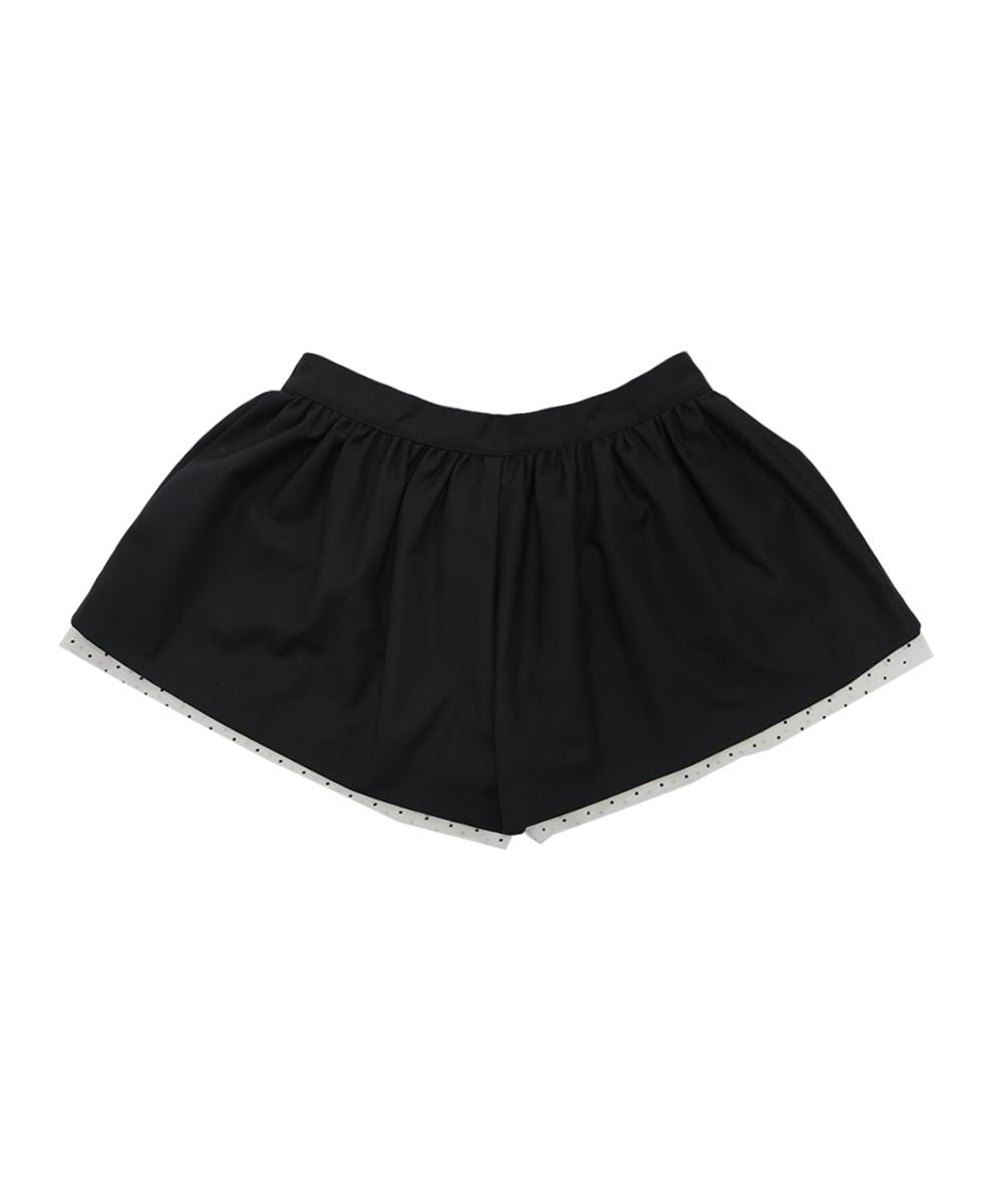SHIRRING VOLUME PANTS [BLACK]