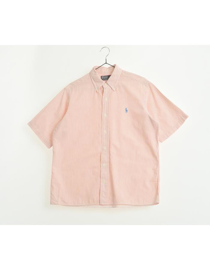 POLO RALPH LAUREN 폴로랄프로렌 시어서커 반팔 셔츠 / UNISEX L