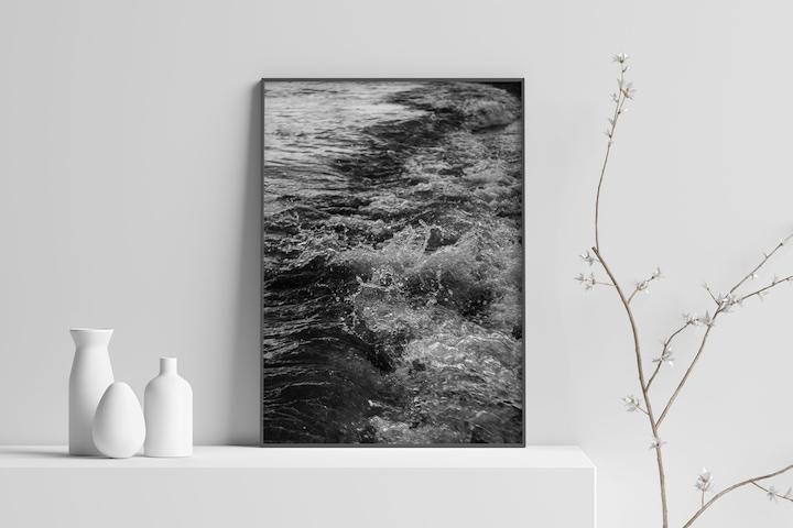 자연 풍경 모던 미드센츄리 오브제 감성 인테리어 포스터 - Shape of water #2