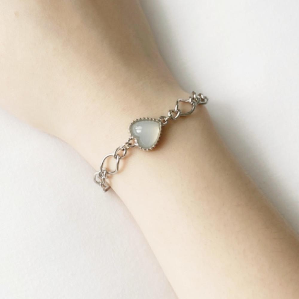 구로코리아 위안부 후원 기부 써지컬 스틸 하트 팔찌