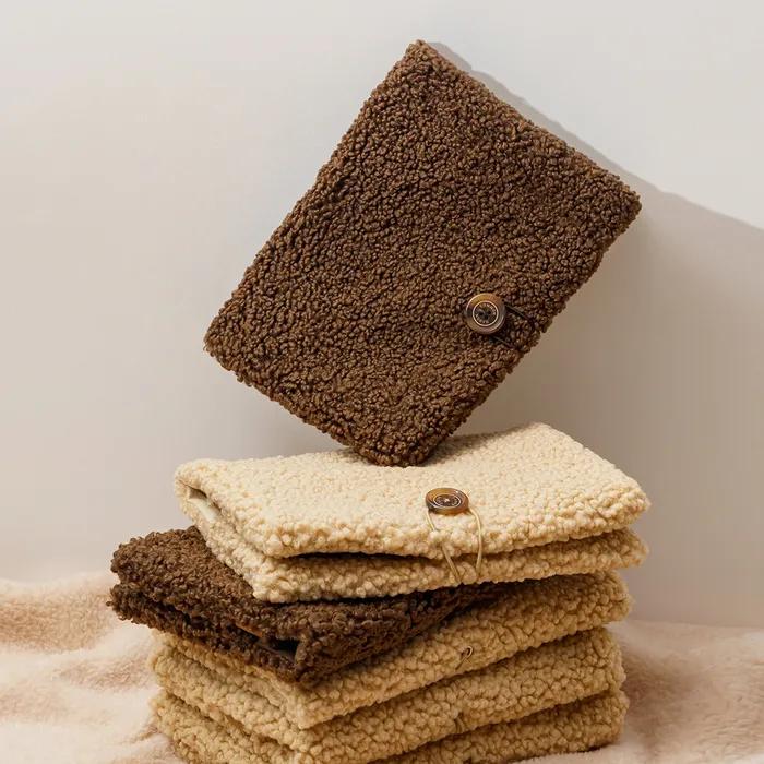 누보 플리스 북커버 뽀글이 퍼 다이어리커버 (Choco Brownie)