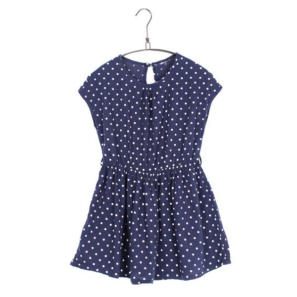 빈티지 어깨트임 도트 원피스