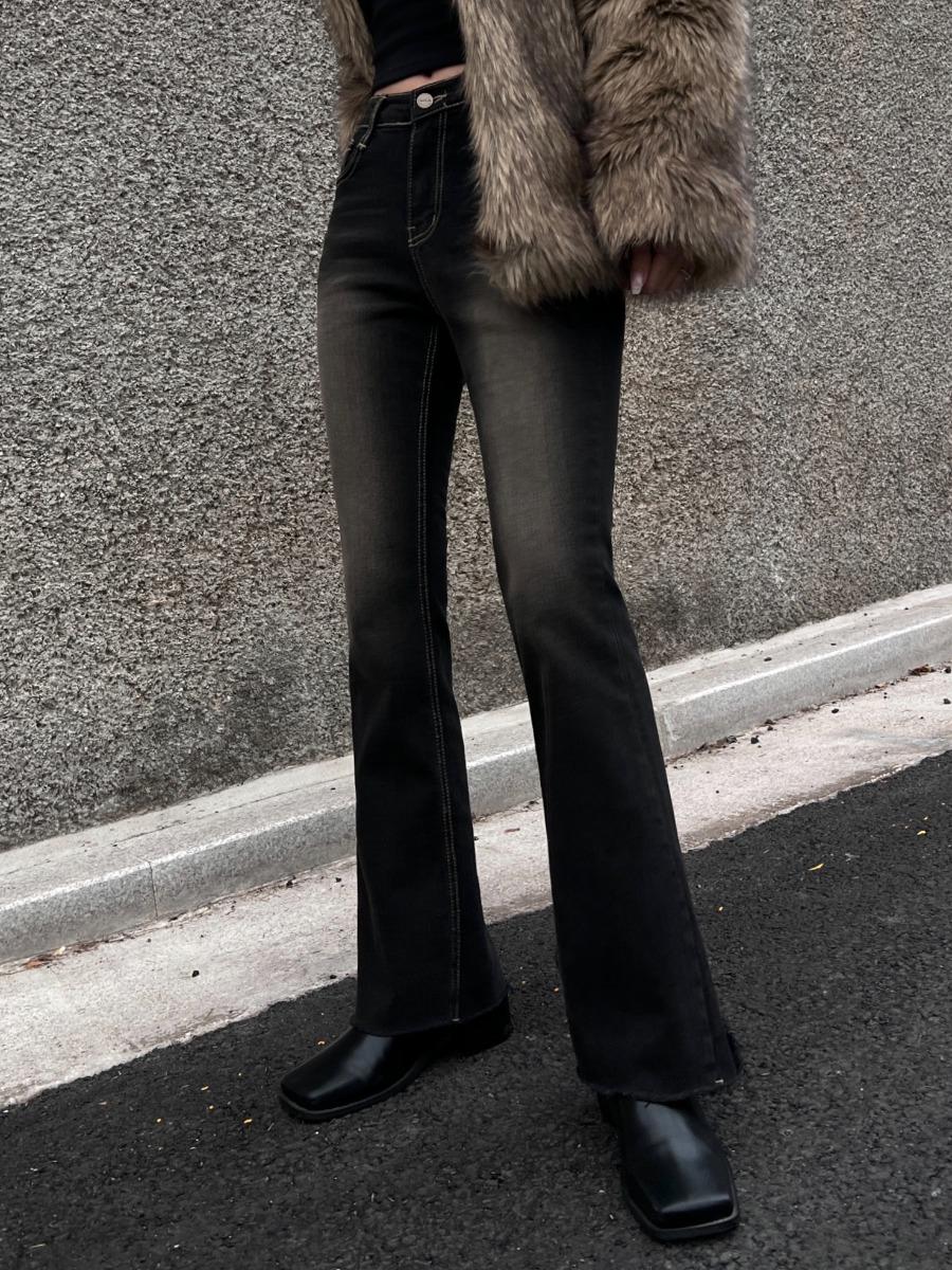 Bronze Bootscut Denim Pants (black)