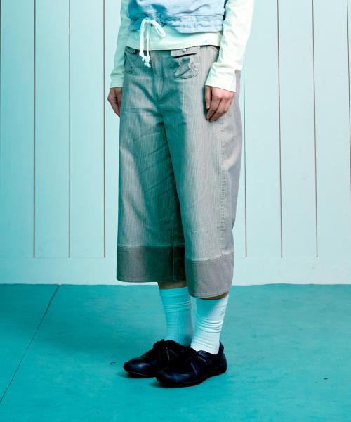 (w) TCM mini pocket capri pants (beige)