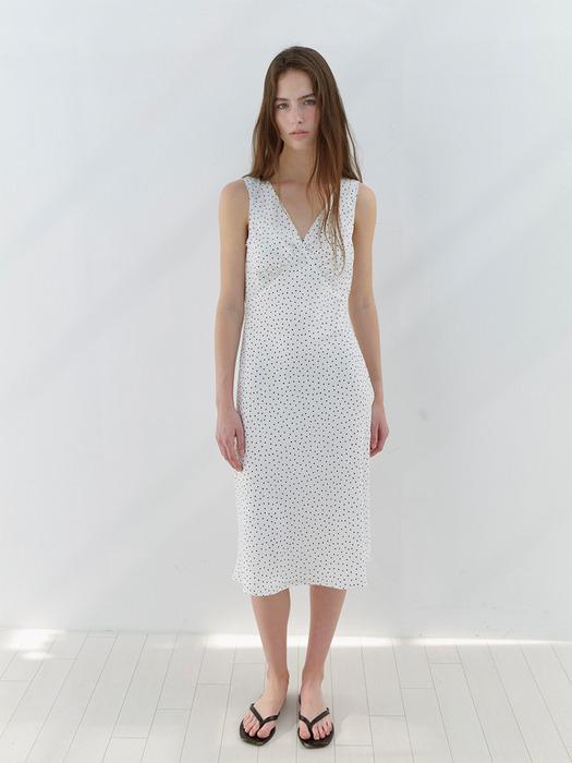[단독] Jeje Dot Dress in White