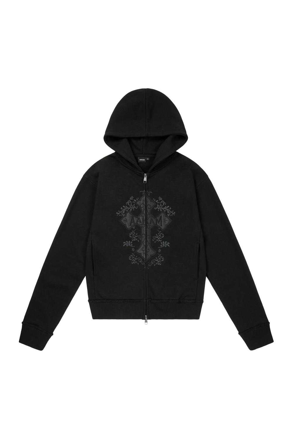 AKM CROS2 Zip-Up Hoodie (Black)