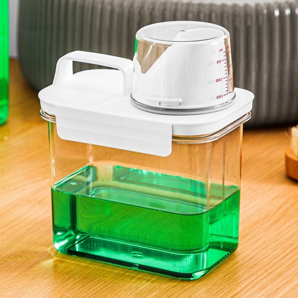 세제통 세탁 세제디스펜서 소분용기 가루 공병 리필용기 대용량 액체세제 1100ml