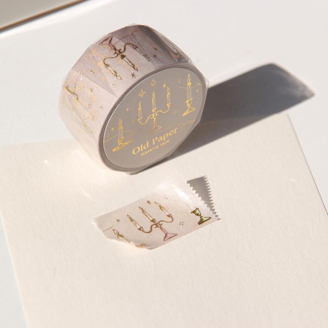 Old Paper Gold Foil Masking Tape [Candlelight]