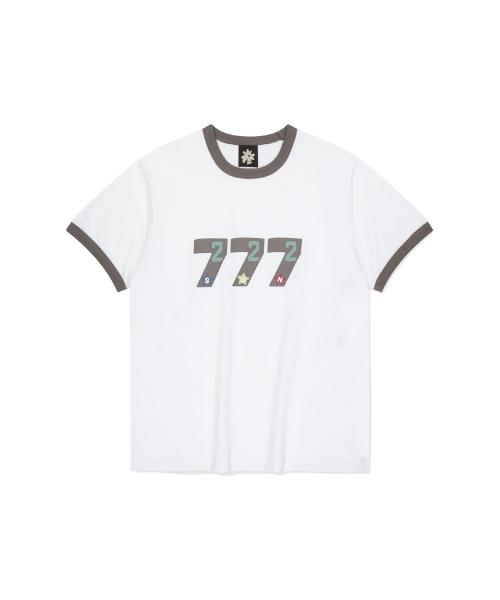 777 Ringer Tee White