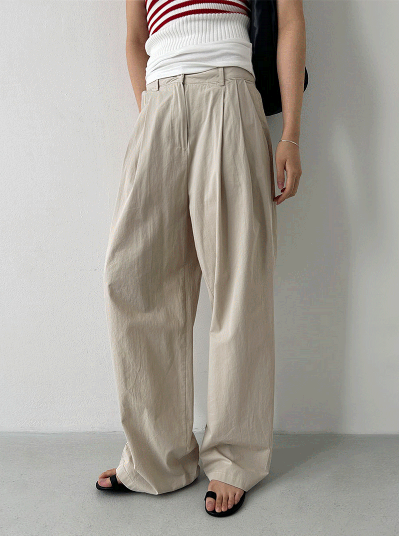 노이크턱코튼팬츠