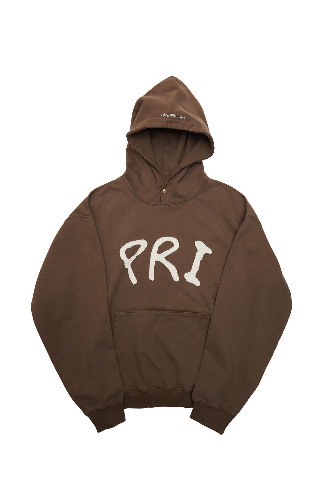 PRI+VATENEIGHBOR+SSS. Hoodie (Classic Ver.) - Brown