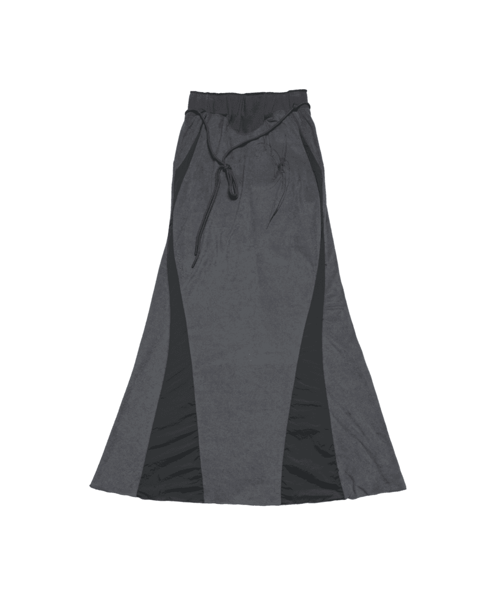 FILA X OJOS Mermaid Terry Long Skirt / Charcoal