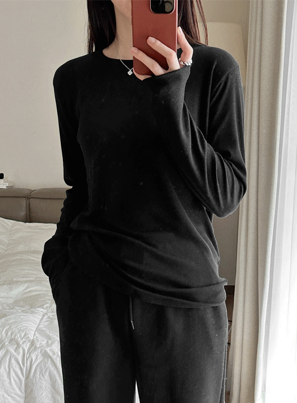 데일리 라운드 티셔츠 (*4color)🤎