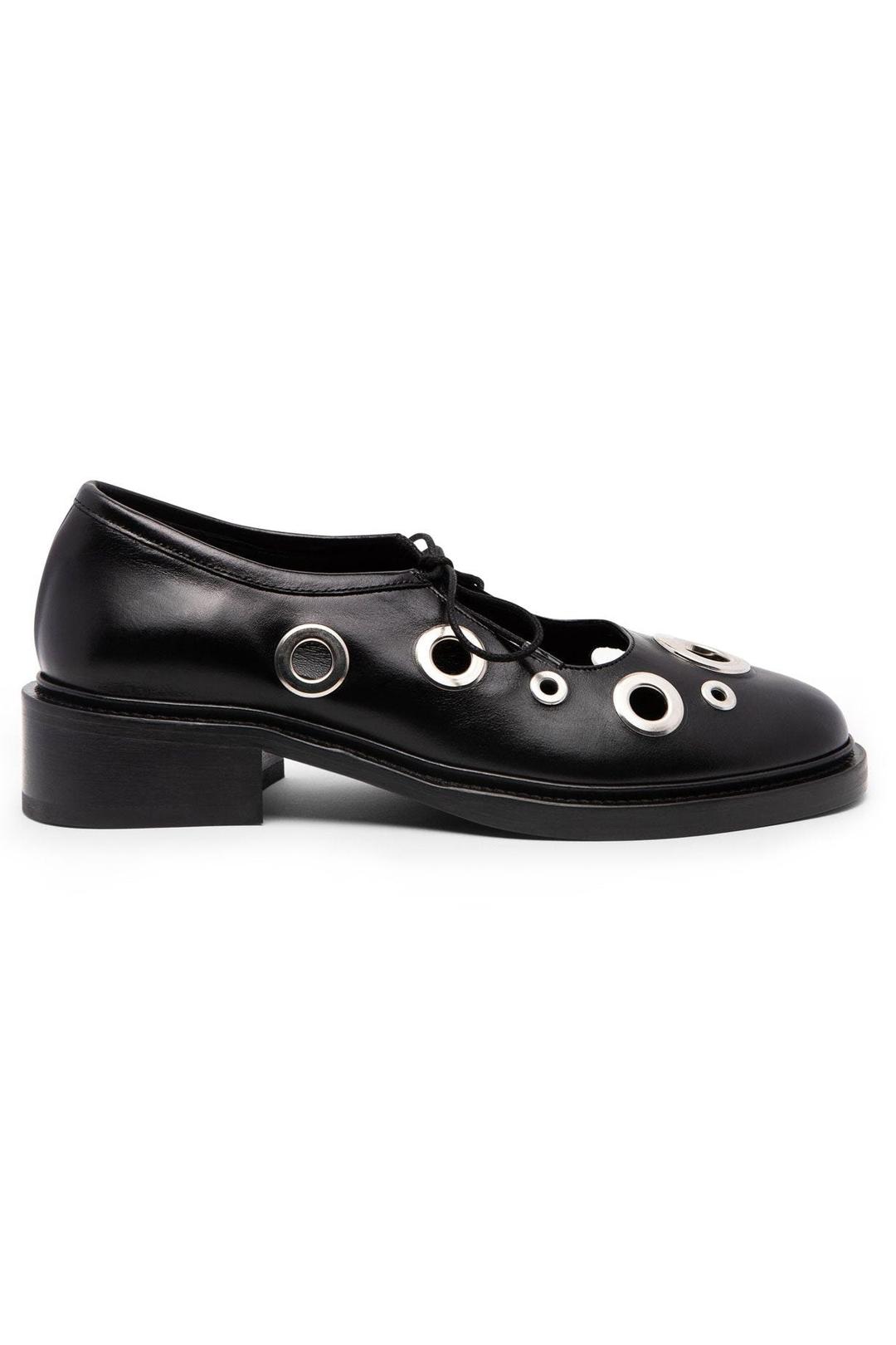 fabiana eyelet / black napa - 38