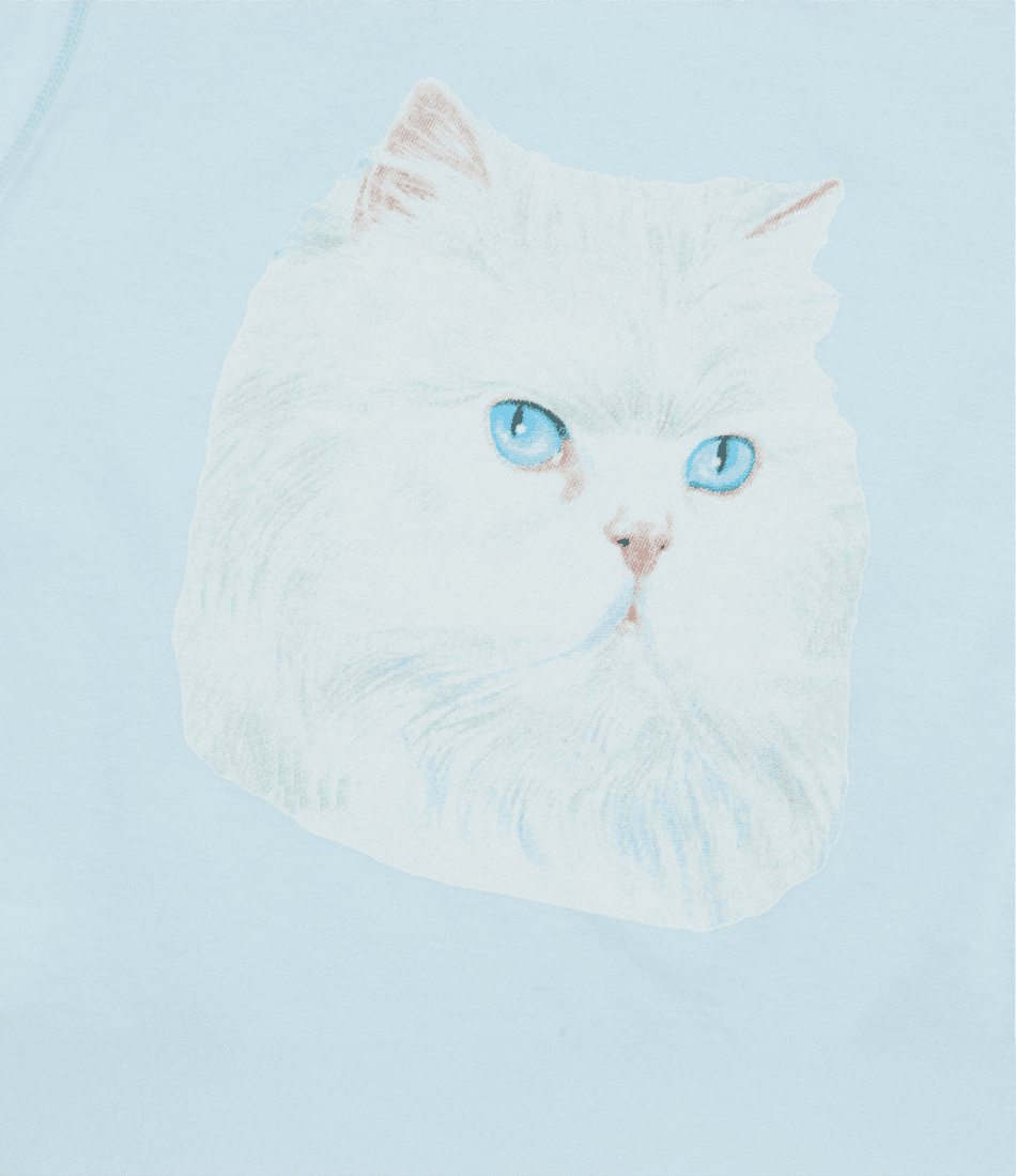 CAT PRINTED WOMAN LONGSLEEVE T-SHIRT