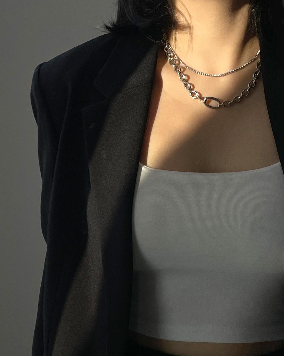 [N10] Layered Bold Choker