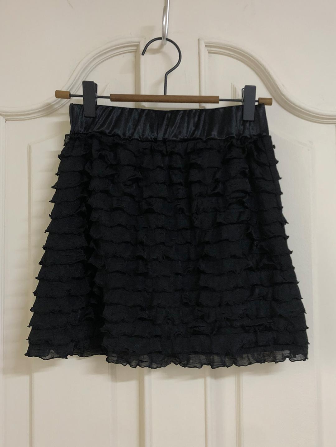 #frill layered skirt/pants