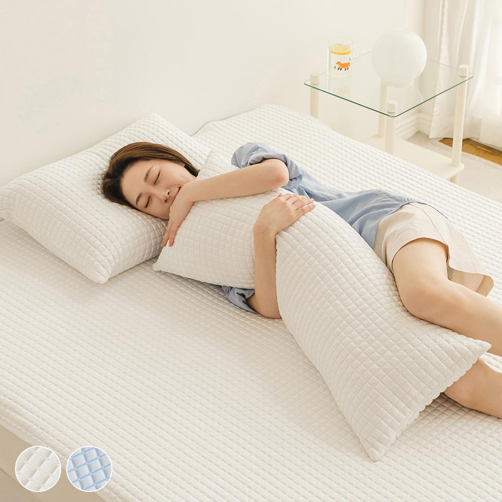 '이사선물/시원한선물' 집순이 맞춤! 일자형 시원한 냉감 여름 바디필로우(솜포함) 2종택1