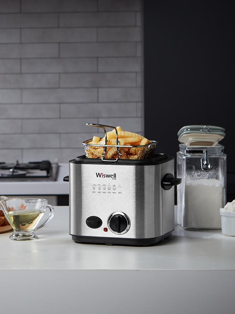 위즈웰 WH2100 튀김기 전기튀김기 돈까스 가정용튀김기 감자튀김 미니튀김기 튀김기계