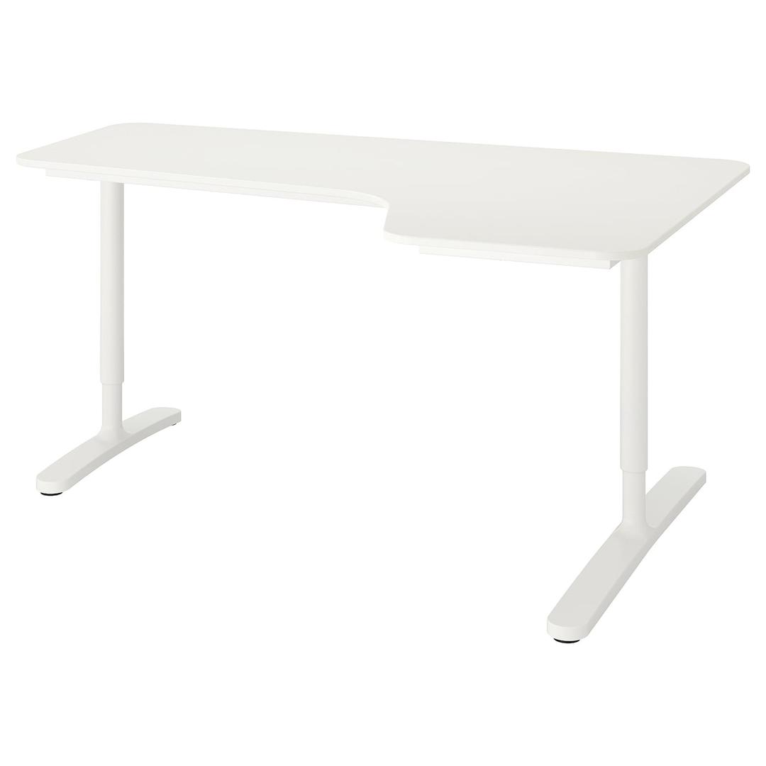 BEKANT 베칸트 코너책상R - 화이트 160x110 cm