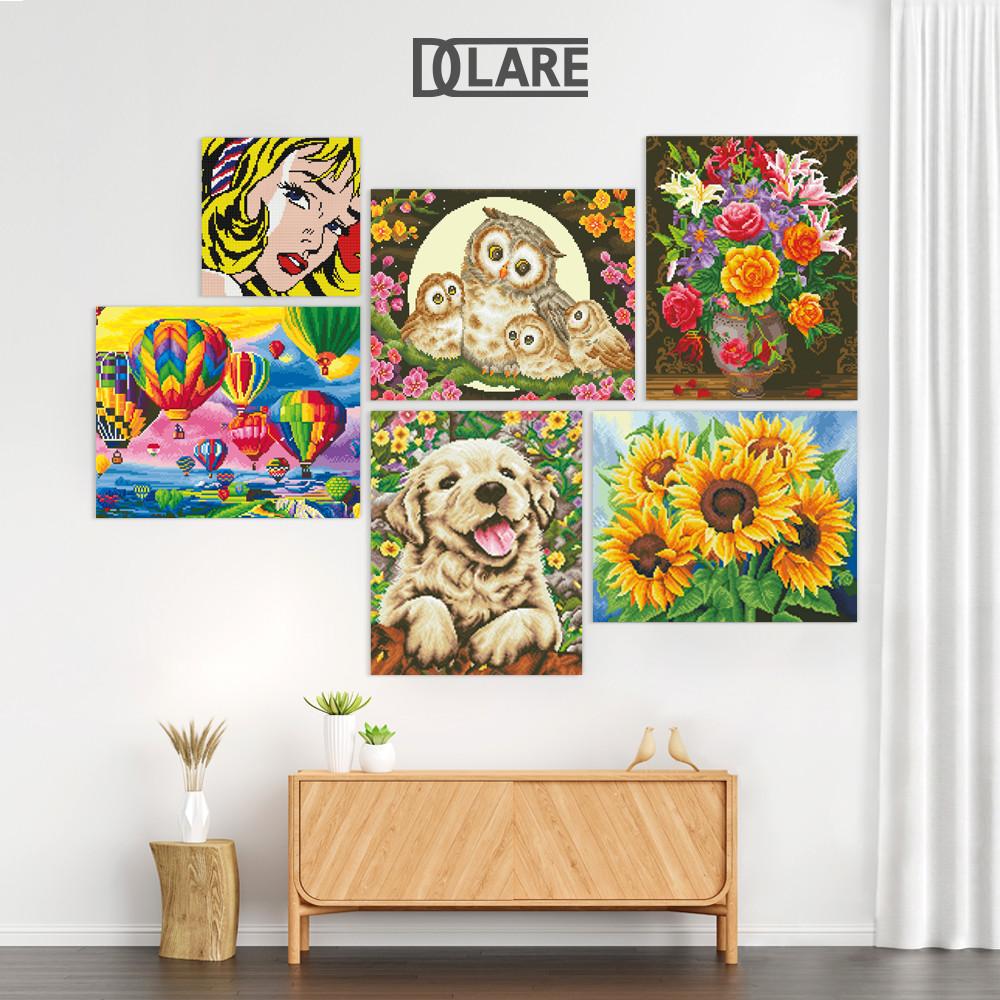 보석십자수 DIY 해바라기 큐빅 비즈 구슬 액자형