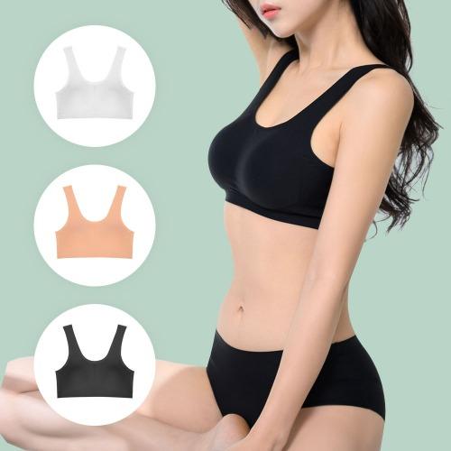 1+1 노와이어 심리스 무봉제 빅사이즈 스포츠브라 브라렛 탑 홑겹 수면 속옷