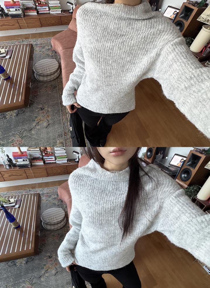 Fortune Cookie Knit. long ver (Light Grey)