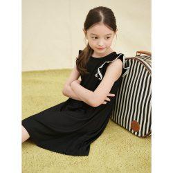 [30% OFF][BEANPOLE KIDS] 클래식 골지 민소매 원피스  블랙 (BI5471G105)