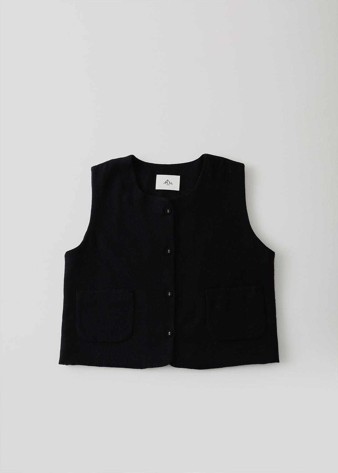 Wool vest (Black)