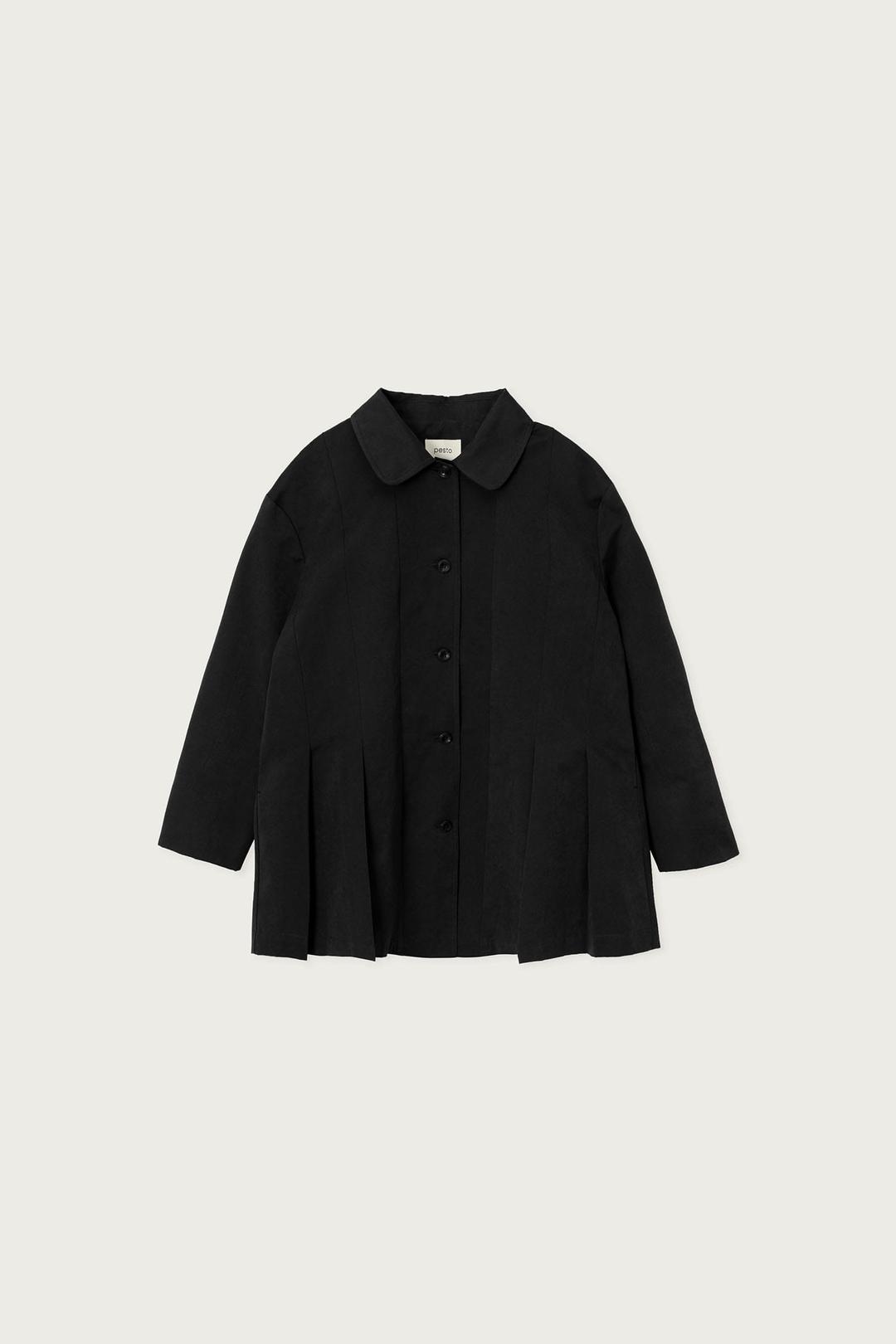PLEATS JACKET BLACK