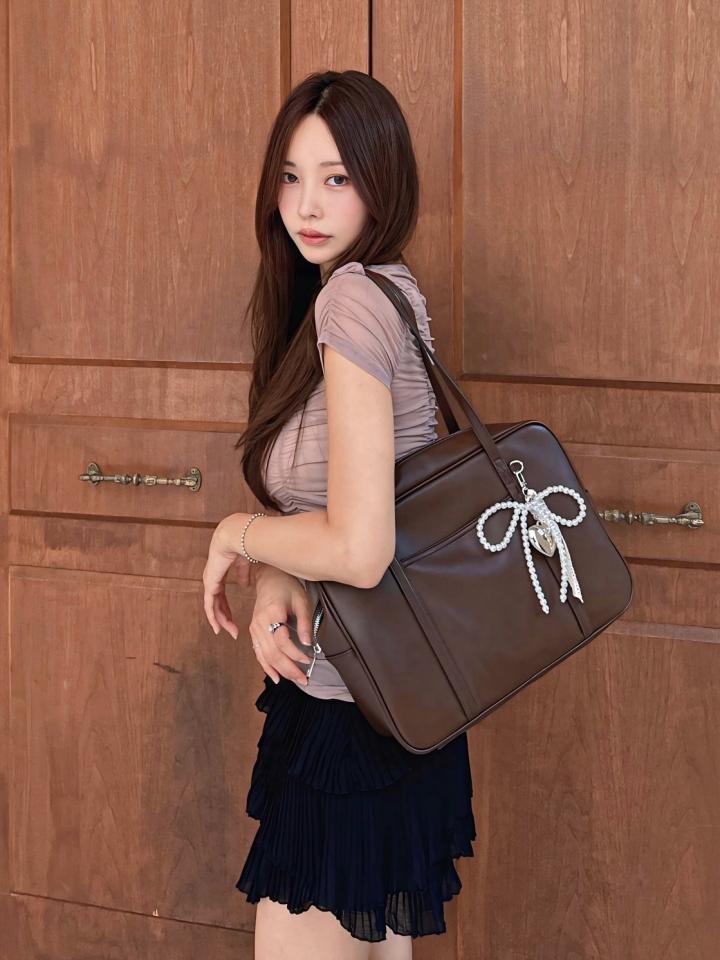 슈펜 [보부상 가방][무광 소재] 뉴 레더 스퀘어 숄더백 HPABGEF908