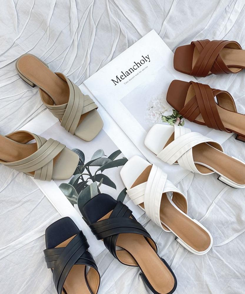 바코딘 크로스 토오픈 오피스 슬리퍼 2.5cm