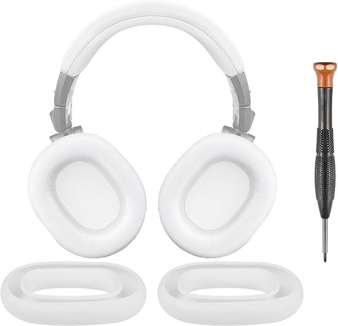 SOULWIT Earpads + Headband Cover for ATH M50, M50X, M50XWH, M50XBT, M50XBT2, M50S/LE Headset Replacement Kit Headphone Replacement Pad Anti-aging Cushion Head Strap Pads & Earpads Replacement Repair