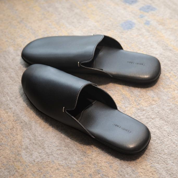 호텔컬렉션 레더 실내 백리스 슬리퍼 [+선물포장]