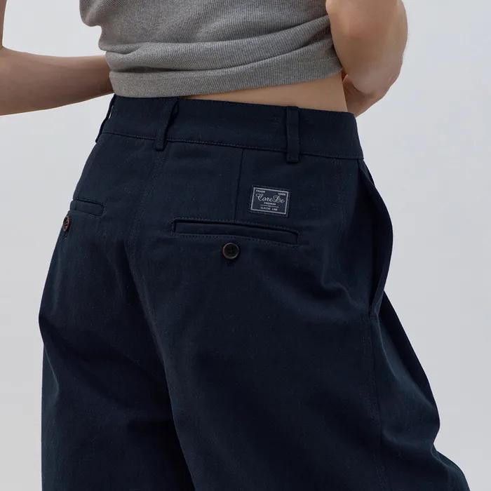 [29CM 단독][25차][[기장선택] Classic cotton slacks (navy)