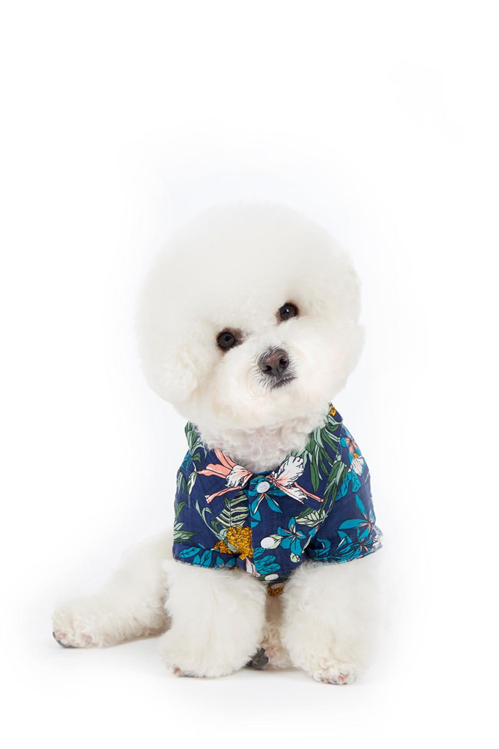 Pineapple Hawaiian shirt - NAVY
