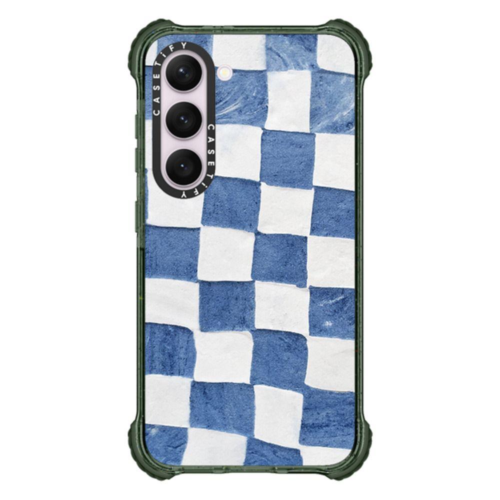 BLUE CHECKERS by ivy weinglass