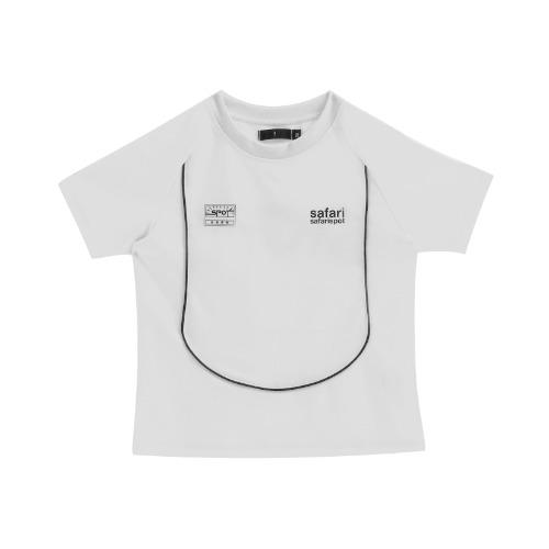 1/2 SAFARISPOTS SFORTS JERSEY TOP (WHITE)