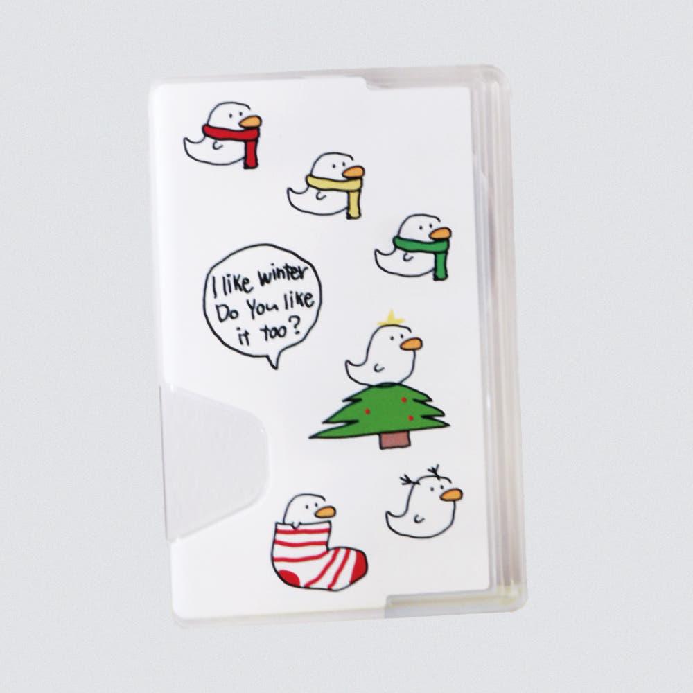 맥세이프 카드슬롯 투명 카드지갑 / x-mas덕이 카드포켓(단품)