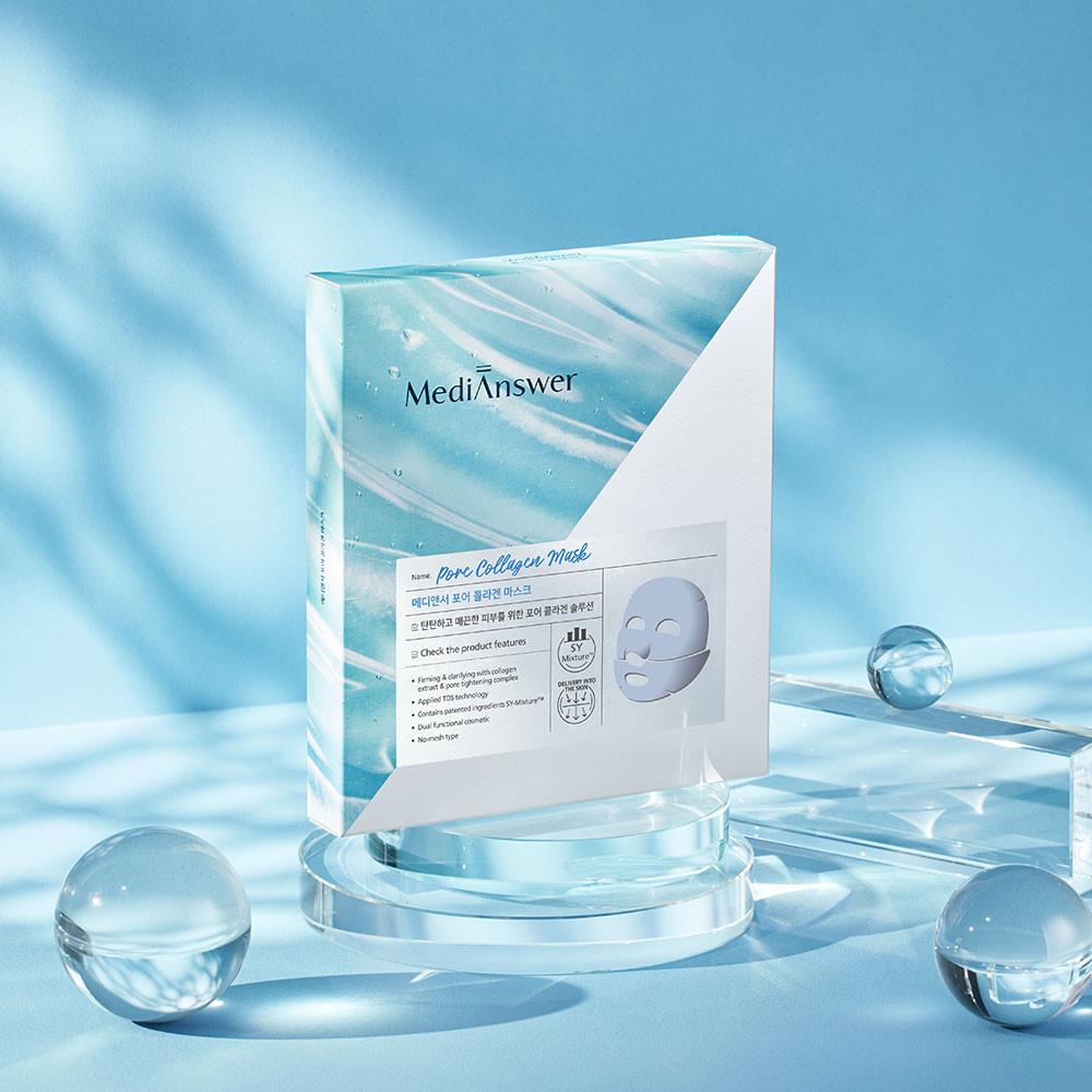 포어 콜라겐 마스크 37gX5매입, 2중 모공 타이트닝 효과&스페인산클레이사용_무료배송