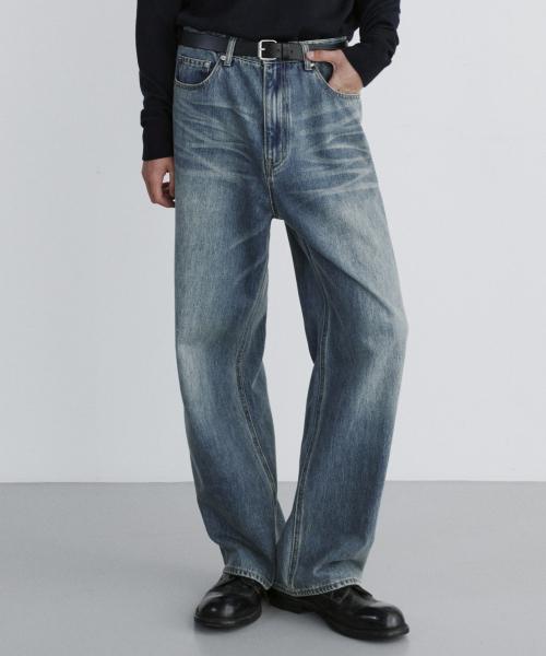 브랜디드(BRANDED)  EXTRA WIDE DENIM PANTS [SAND BLUE] - 사이즈 & 후기 | 무신사