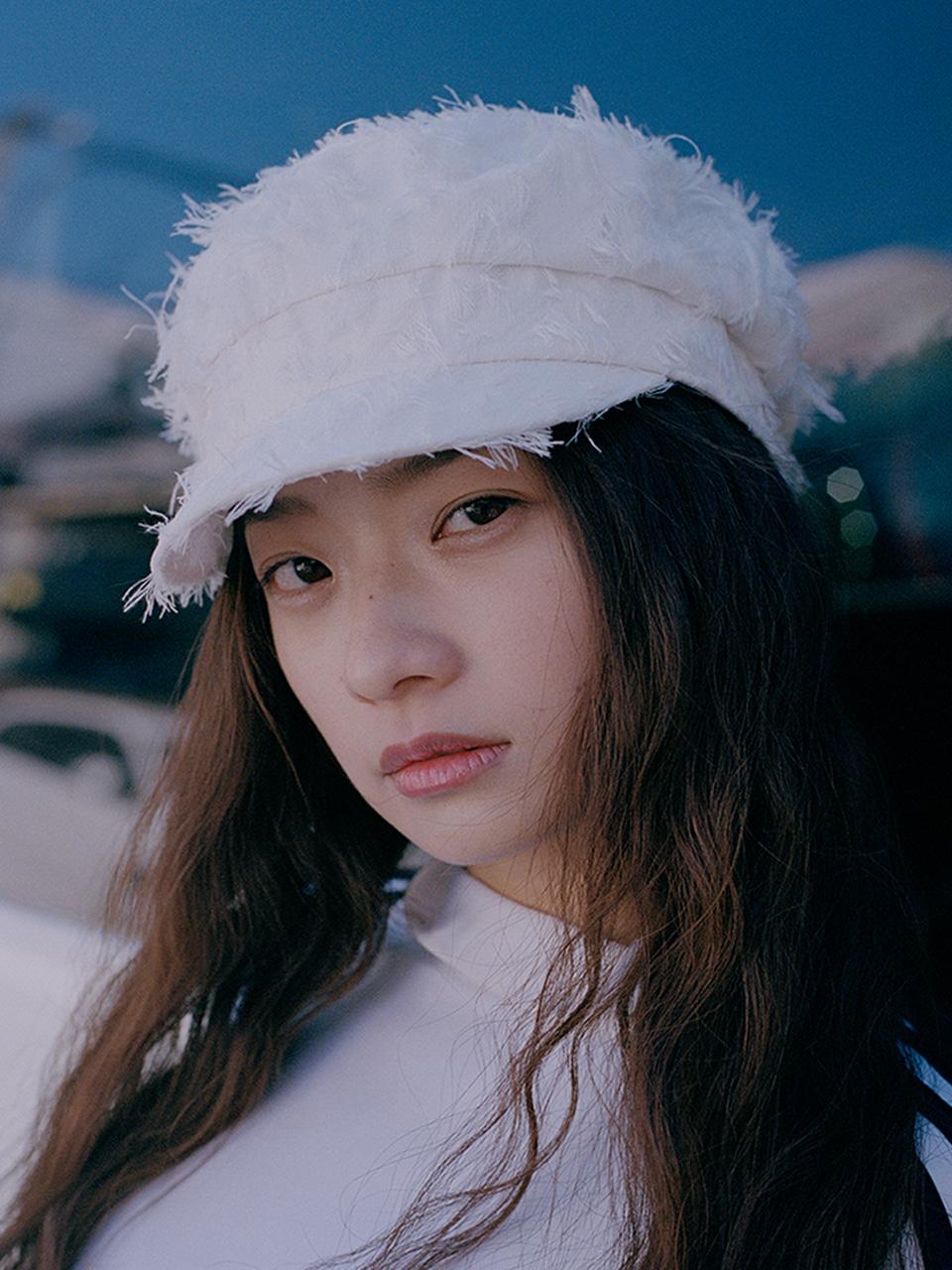 FRINGE NOUVELLE MARGOT HAT IN CREAM