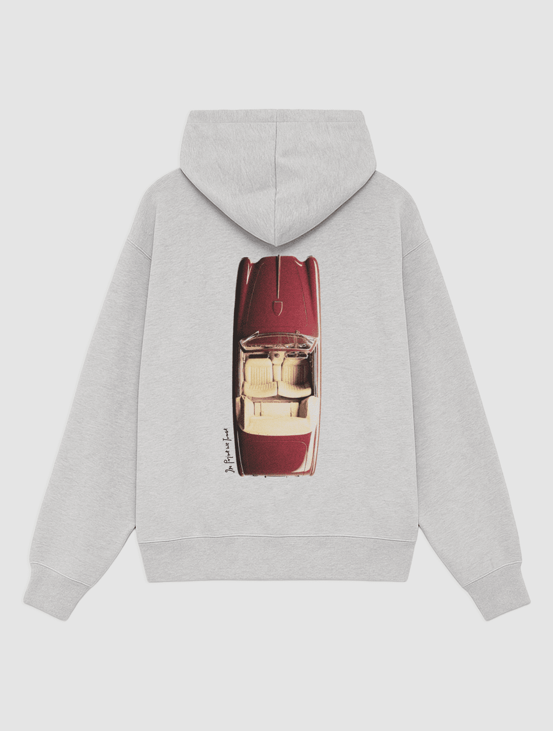 buckle up grey hoodie - S