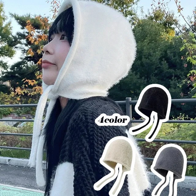 [당일출고/마지막특가💕] 소프트 앙고라 바라클라바 귀도리 겨울 모자