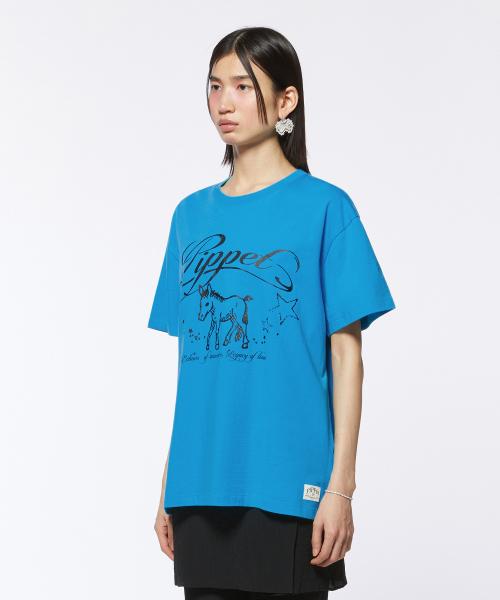 Pony T-shirt (aqua blue)